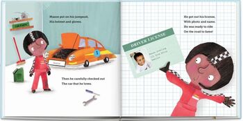 Personalised Children's Book, Speedster, 4 of 9
