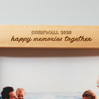Engraved Wooden Photo Frame And Printed Photo, 3 of 3