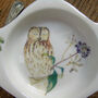 Tawny Owl Bone China Teabag Tidy, thumbnail 2 of 4
