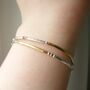 Mixed Metals Double Stranded Bracelet, thumbnail 4 of 6
