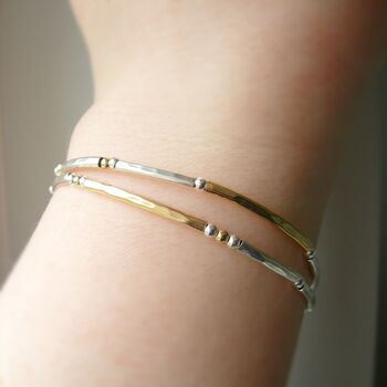 Mixed Metals Double Stranded Bracelet, 4 of 6