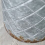 Set Of Three Quilted Effect Metal Bucket Planters, thumbnail 7 of 7
