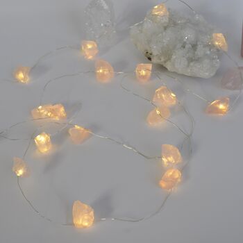 Rose Quartz Crystal Fairy Lights, 2 of 5