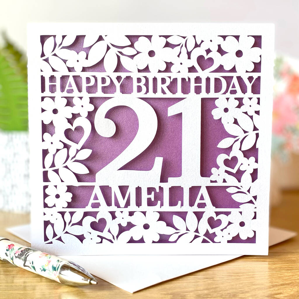 Personalised Age And Name Birthday Card, 1 of 9