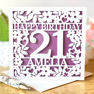 Personalised Age And Name Birthday Card By SAS Creative