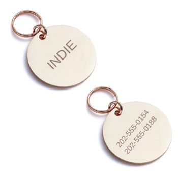 Personalised Cat I.D Tag With Double Sided Engraving, 3 of 5