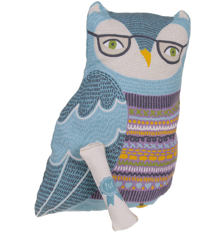 oliver owl cotton tea towel by ulster weavers | notonthehighstreet.com