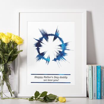 Personalised Message Playable Soundwave Print, 4 of 5