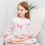 Personalised Floral Sibling Sister Girls Pyjamas / Pjs, thumbnail 1 of 7