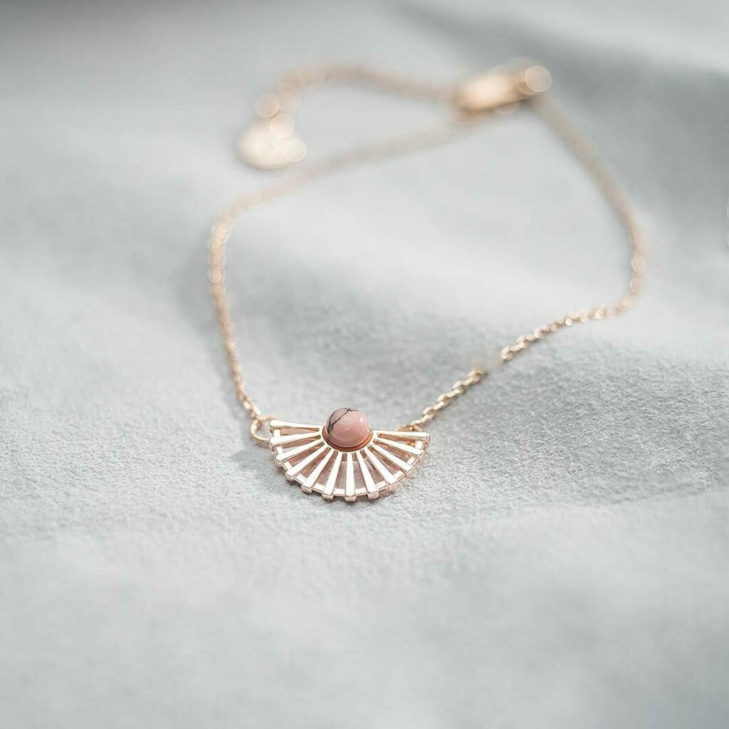 Personalised Open Fan Bracelet By Bloom Boutique