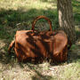 Genuine Leather Holdall With Straps Detail, thumbnail 4 of 12