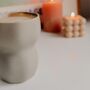 Espen Light Grey Hammered Coffee Mug, thumbnail 2 of 5