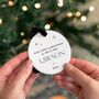 First Christmas As Mr And Mrs Personalised Ceramic Bauble, thumbnail 7 of 8