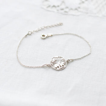 14th Wedding Anniversary – Gift For Wife, Sterling Silver Bracelet, Ivory Anniversary Gift, 9 of 10