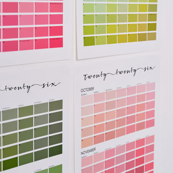Paint Chip Colour Swatch Wall Planner 2026, 4 of 12
