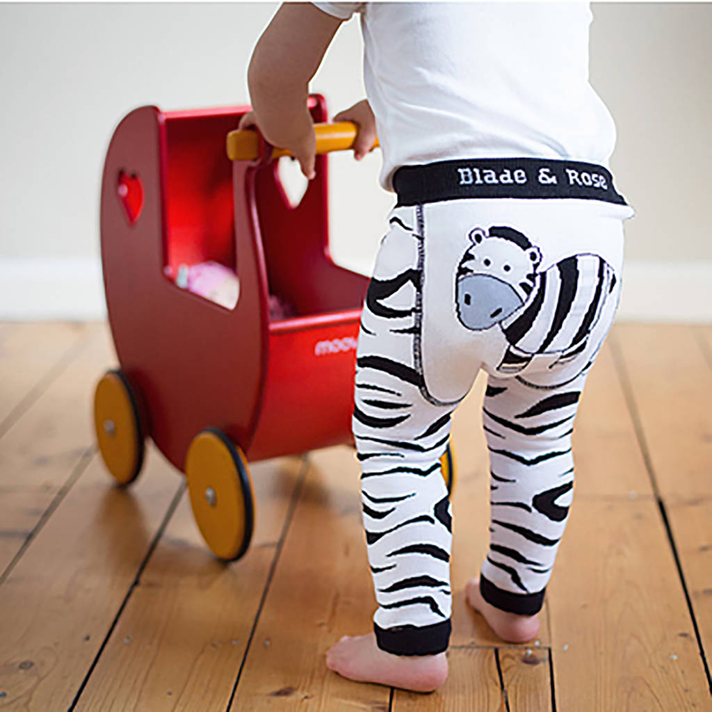 zebra flared leggings