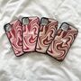 Personalised Red And Brown Swirls Phone Case, thumbnail 1 of 5