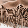Personalised Smoke Rose Pure Cashmere Blanket Scarf, thumbnail 5 of 7