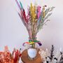 Colourful Dried Flower Vase Gift For Girlfriend, thumbnail 2 of 5