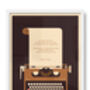 Personalised Typewriter Love Letter Print, thumbnail 4 of 5