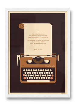 Personalised Typewriter Love Letter Print, 4 of 5