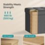 Foldable Ottoman Footrest With Storage Cube, thumbnail 4 of 9
