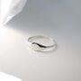Sterling Silver Oval Pinky Signet Ring, thumbnail 5 of 9