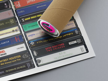 33rd Birthday Music From 1993 Personalised Print, 6 of 9