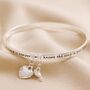 'Friend' Meaningful Word Bangle, thumbnail 5 of 6