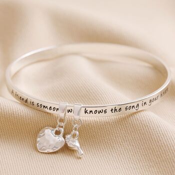 'Friend' Meaningful Word Bangle, 5 of 6