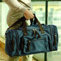 Canvas Holdall Duffel With Side Pockets, thumbnail 7 of 12