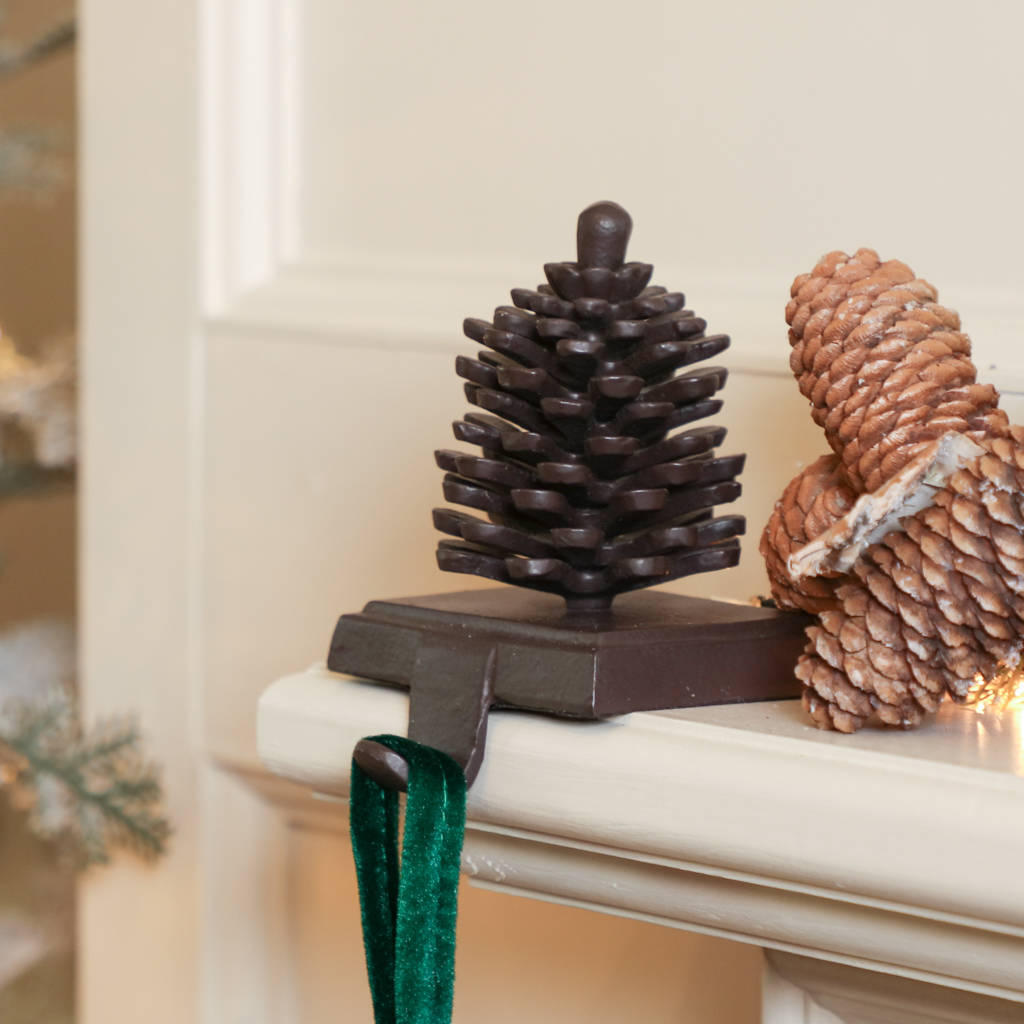 his and hers set of two christmas stocking holders by dibor