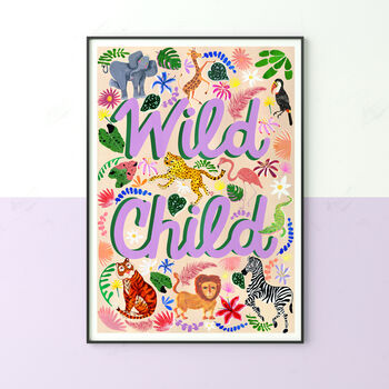 Wild Child Safari Kids Print, 4 of 10