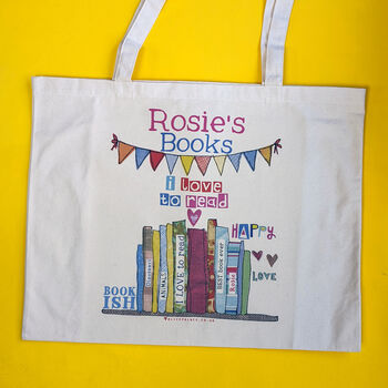 Personalised Love To Read Book Bag, 9 of 11