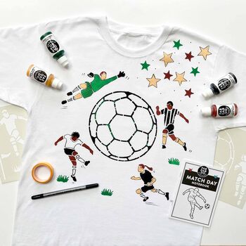 Football T Shirt Painting Stencil Kit, 7 of 10