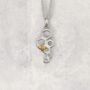 Honeycomb Necklace In Sterling Silver, thumbnail 2 of 12