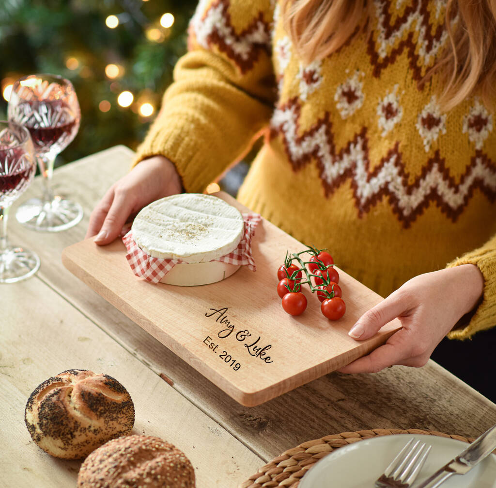Personalised Chopping/Cheese Board Gift For Couples By EdgeInspired
