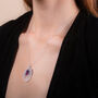 Amethyst 925 Sterling Silver Statement Necklace, thumbnail 2 of 4