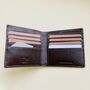 Slim Brown Leather Wallet ~ Rfid Protected, thumbnail 2 of 7