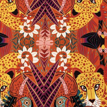 Vibrant Jungle Leopard Sarong Scarf, 4 of 6