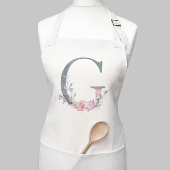 Floral Initial Apron, 2 of 3