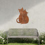 Cat Lovers Metal Wall Art For Garden, Perfect Pet Owner Gift, thumbnail 8 of 10