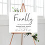 Finally Married Welcome Wedding Sign, thumbnail 2 of 3