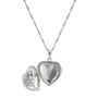 Sterling Silver Created Gemstone And Diamond Lockets, thumbnail 6 of 7