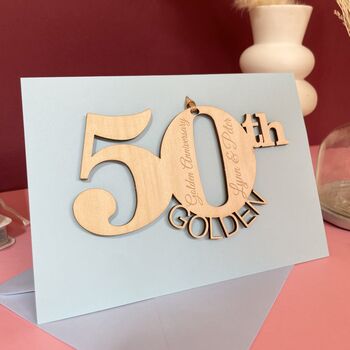 Personalised Golden Wedding Anniversary, 6 of 8