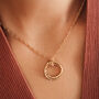 Personalised Interlocking Birthstone Ring Necklace, thumbnail 1 of 7