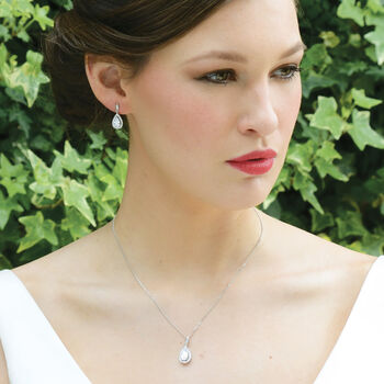 Belmont Rhodium. Gold Or Rose Gold Plated Drop Pendant, 6 of 11