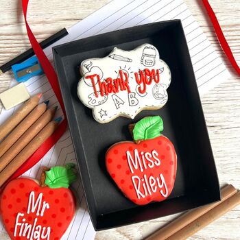 Personalised Thank You Teacher Biscuit Gift, 4 of 5