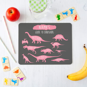 Personalised Dinosaurs Placemat For Children, 3 of 12