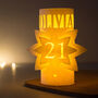 21st Personalised Birthday Star Lantern Centrepiece, thumbnail 1 of 9